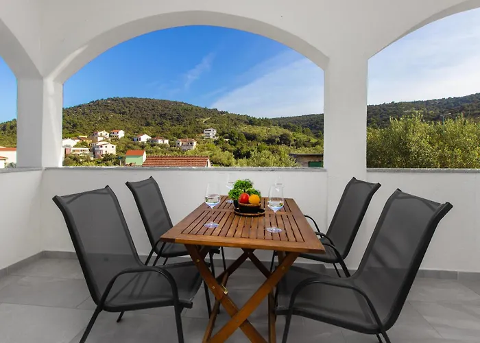 Dalmatian Child With Swimming Pool, Close To The Vinišće